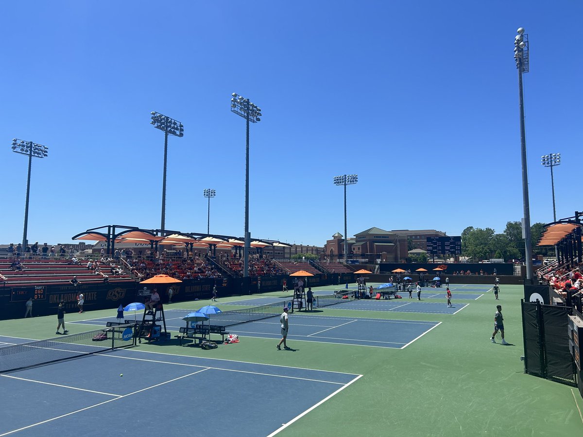 Taking in some #NCAATennis action.