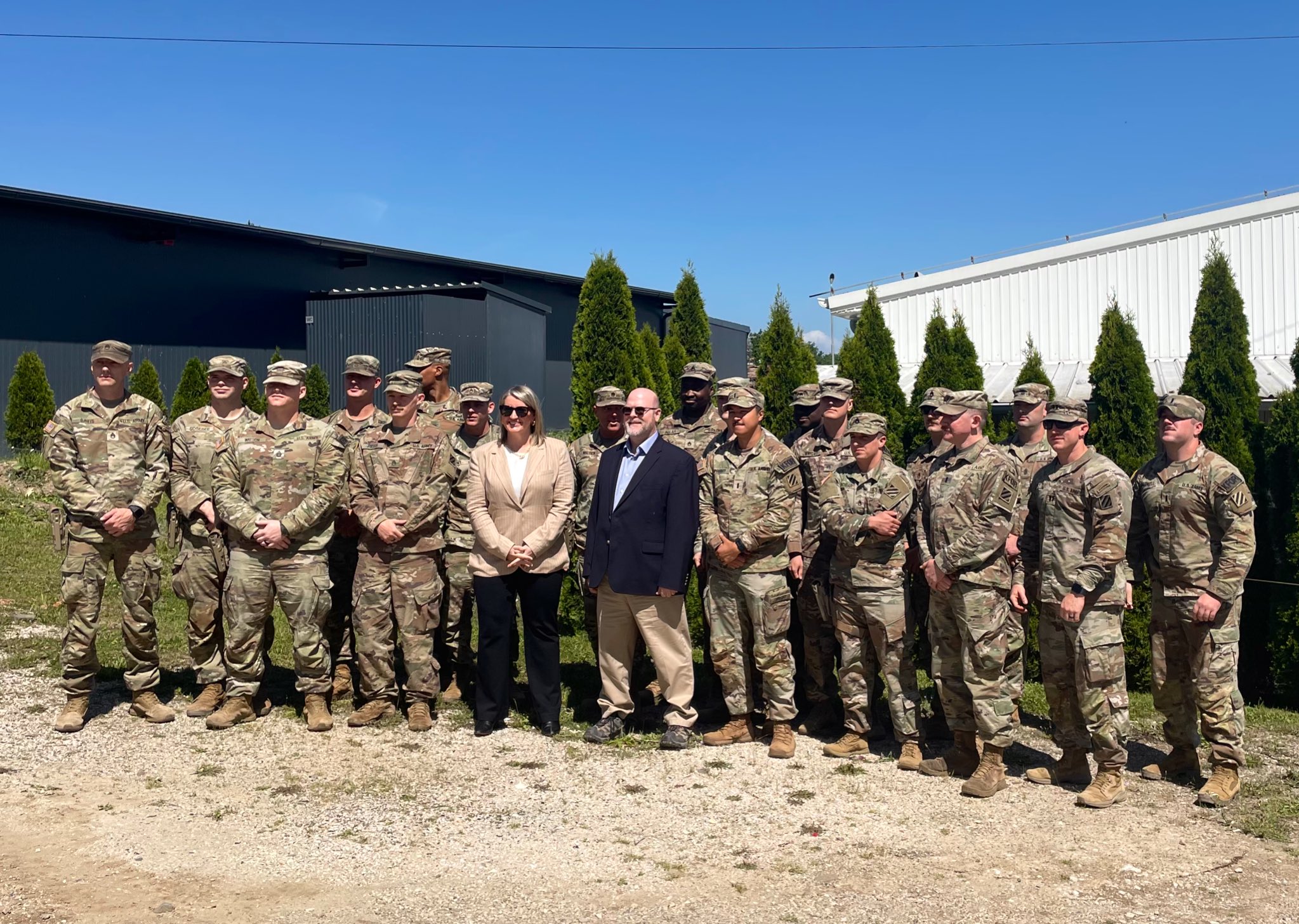 U/S Allen standing with US troops