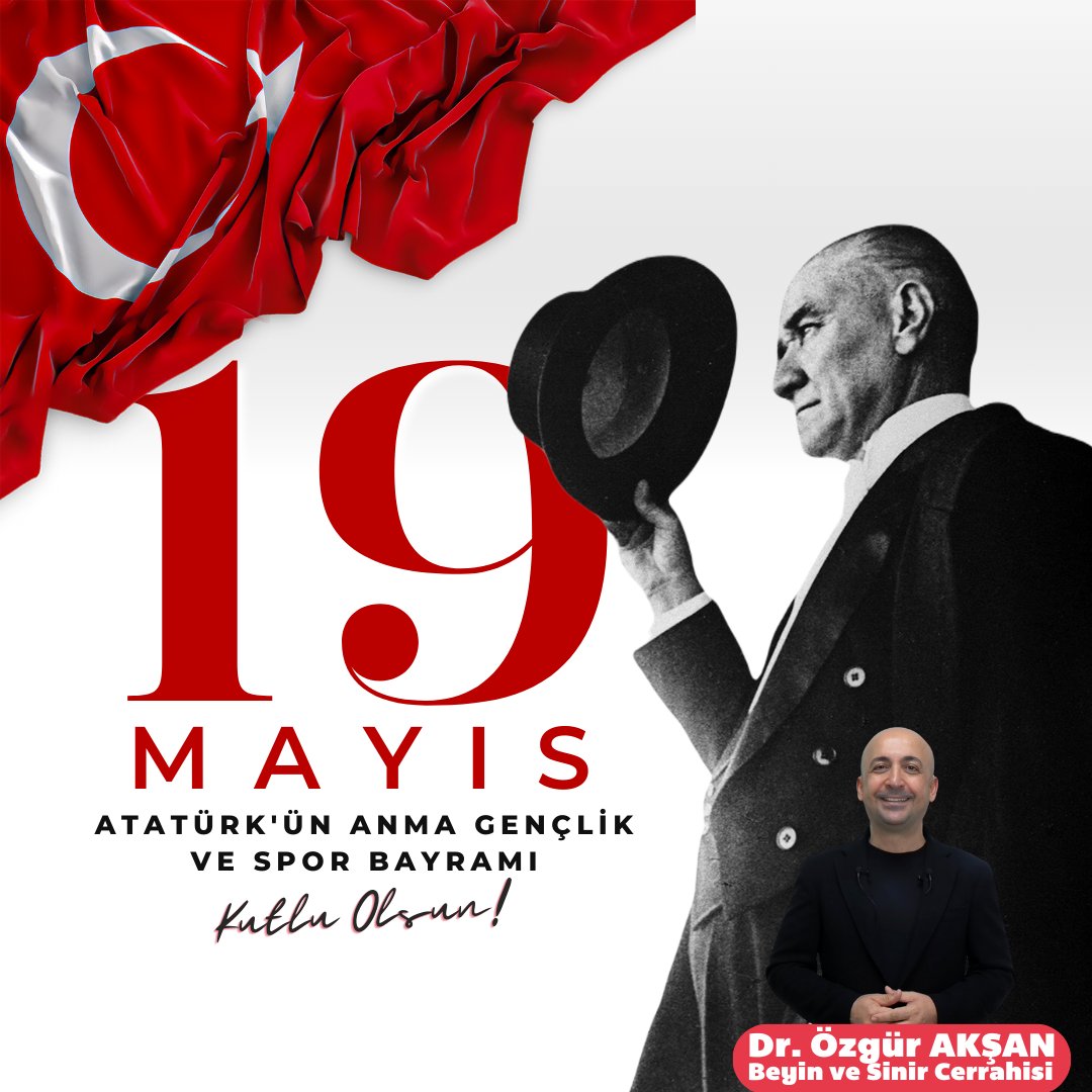 🇹🇷 19 Mayıs Atatürk'ü Anma, Gençlik ve Spor Bayramı Kutlu Olsun! 🇹🇷

19 Mayıs 1919, ulusumuzun bağımsızlık ve özgürlük mücadelesinin ilk adımını attığı, Gazi Mustafa Kemal Atatürk'ün Samsun'a çıkarak umut dolu bir geleceğin kapılarını araladığı gündür. 
#19Mayıs