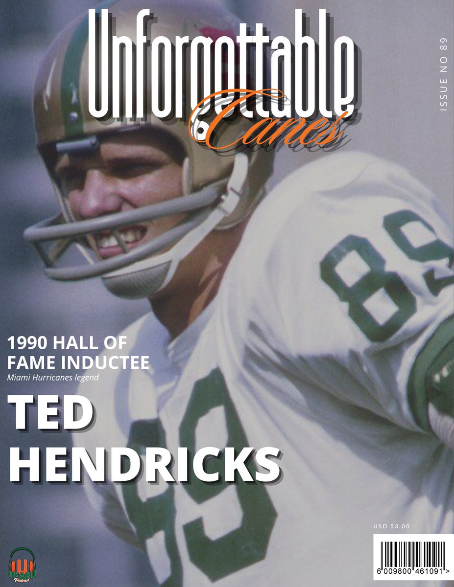 #UnforgettableCanes Ted Hendricks | DE | 1966-1968 #UHeardPod #GoCanes 🙌