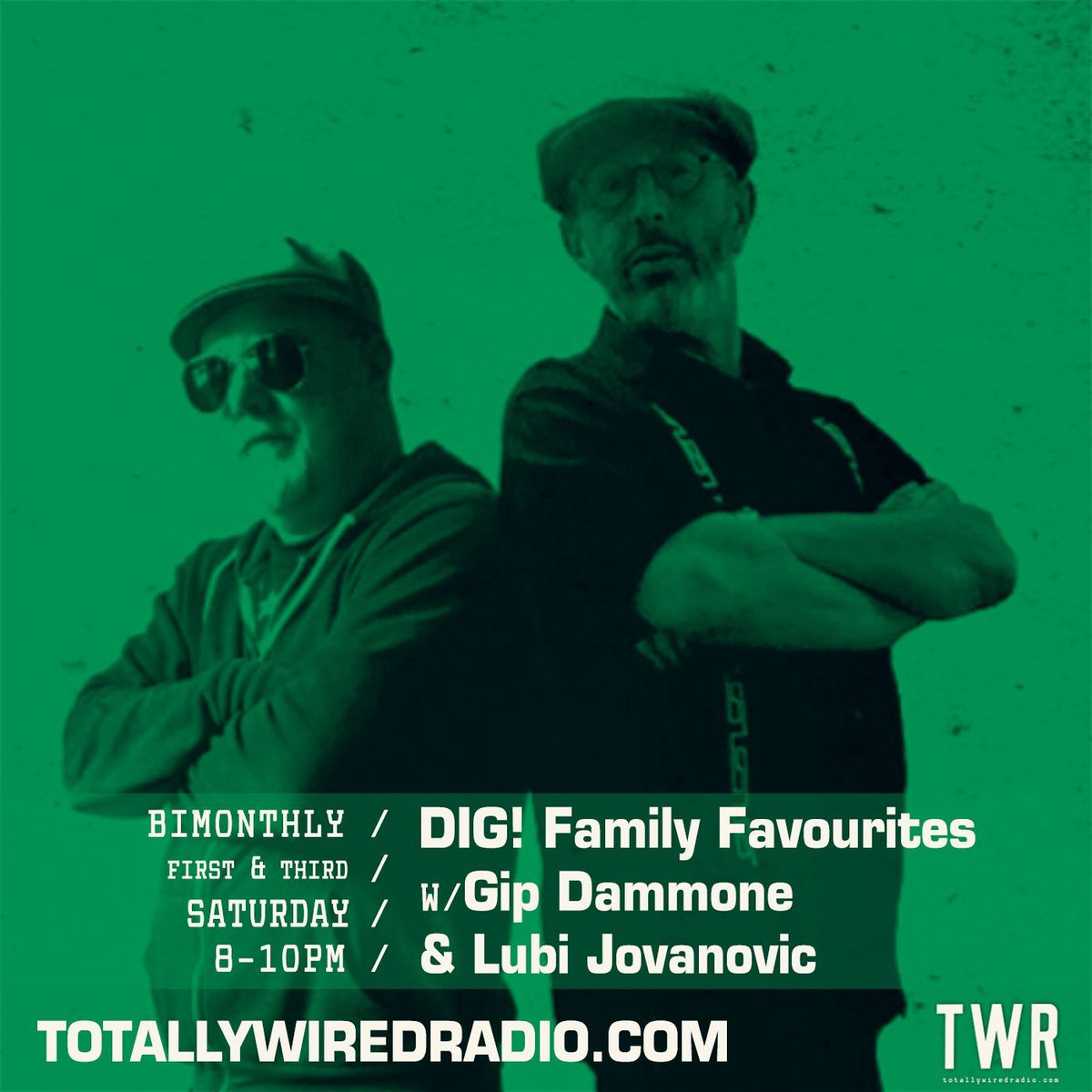 DIG! Family Favourites w/ Gip Dammone & Lubi Jovanovic #startingsoon on #TotallyWiredRadio Listen @ Link in bio. - #MusicIsLife #London - #Jazz #JazzFunk #NuJazz #Soul #GlobalBeats