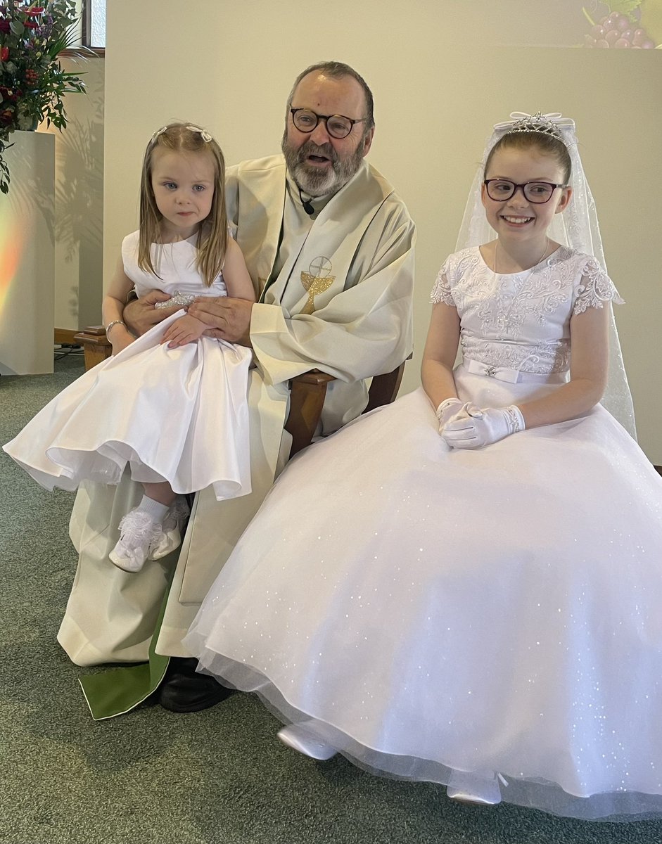 And to Remy Christina Audebrand - baptised after her sisters First Communion - “a joy shared is a joy doubled”