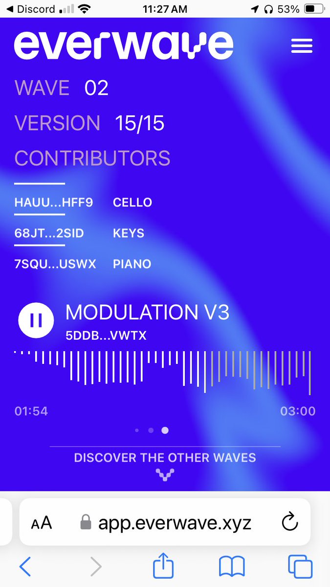 Our web app goes mobile📱
You can now play and browse the waves on your phones 🌊

🏄🏻‍♀️ app.everwave.xyz/02/version-15