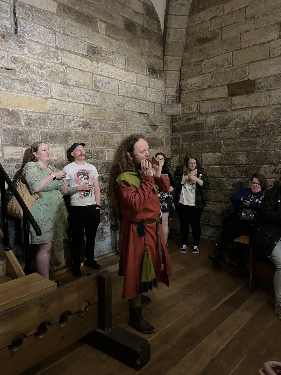 Swapped my groats for mead and medieval storytelling at @NewcastleCastle! #thelateshows #thelateshows2024