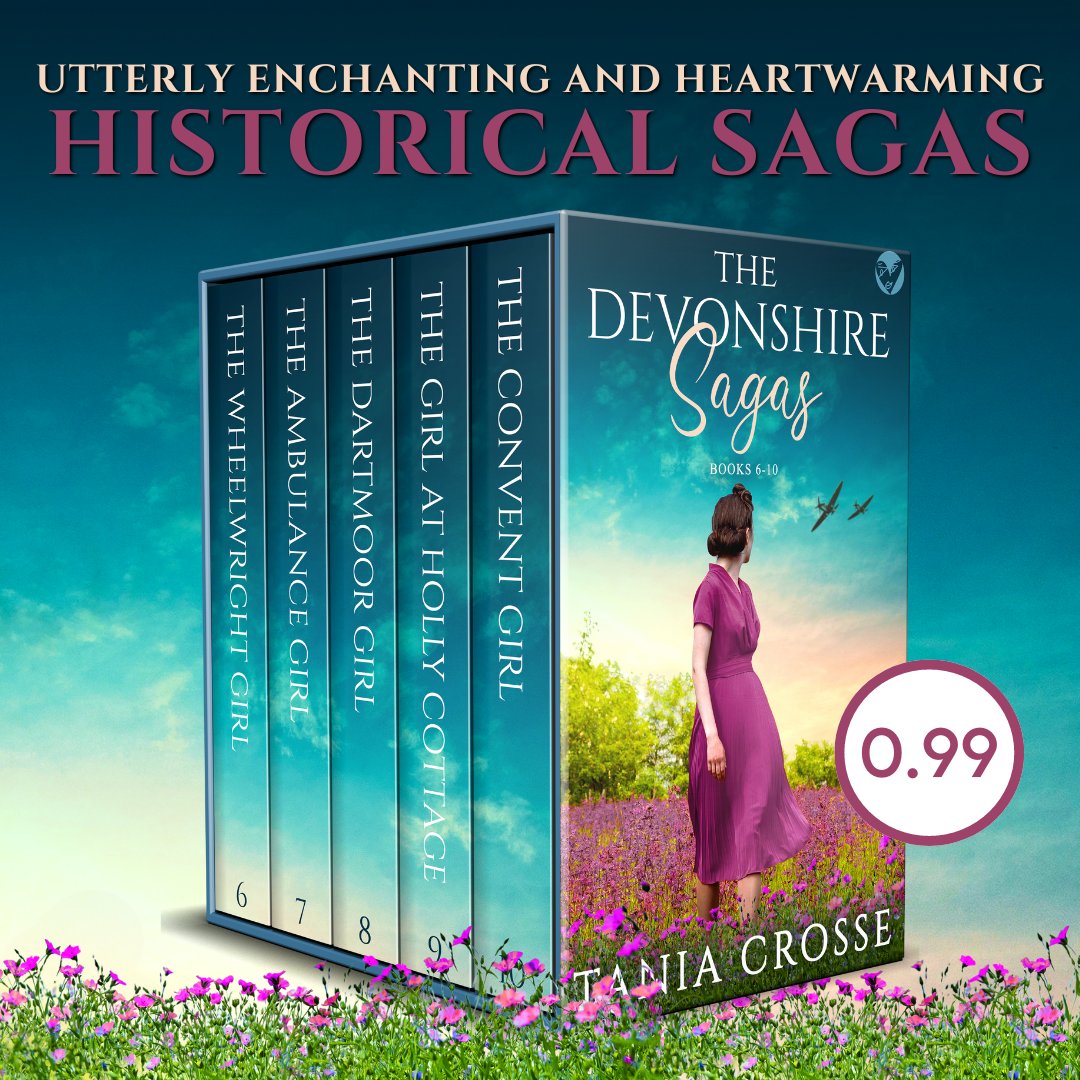 Books 6-10 #Devon #series now available to download in #BoxSet at crazy launch price of #only #99P! Grab this #bookbargain while you can The ugly tentacles of war reach everyone in Devon with far-reaching consequences amzn.to/4a3qGH8 #sagasaturday