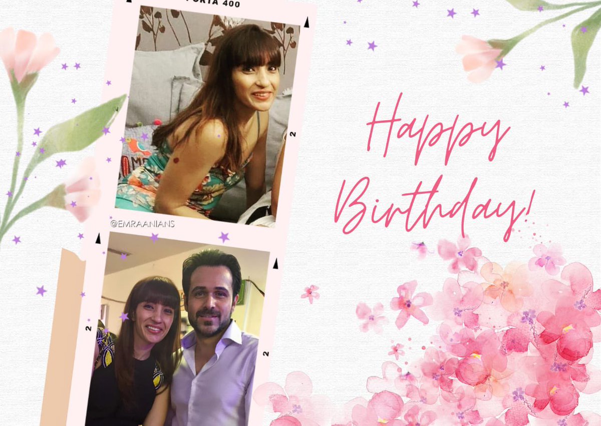 Happy Birthday @parobean19 🌸 Wishing you a beautiful day with good health and happiness forever 😊🎈 @emraanhashmi 🎈🎂