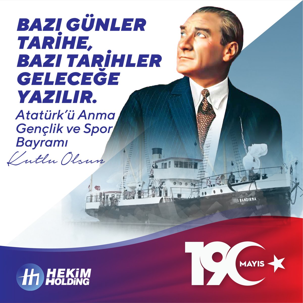 #19Mayıs Atatürk'ü Anma Gençlik ve Spor Bayramı Kutlu Olsun.