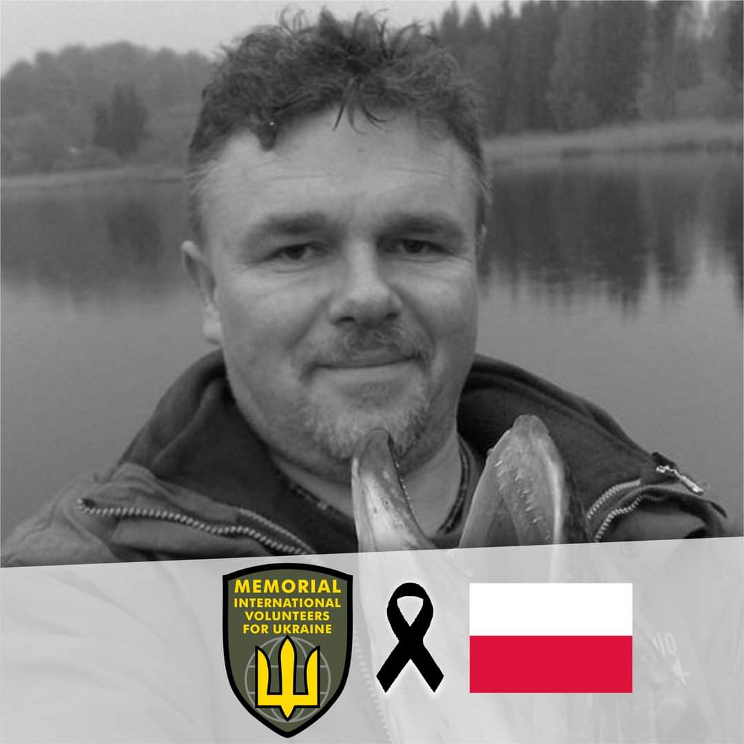 Our Beloved Polish Brother Czarek Stankiewicz, who had been serving in Ukraine as a Volunteer succumbed on the Battlefield. Honor, Glory and Gratitude To Our Brother. 2023!