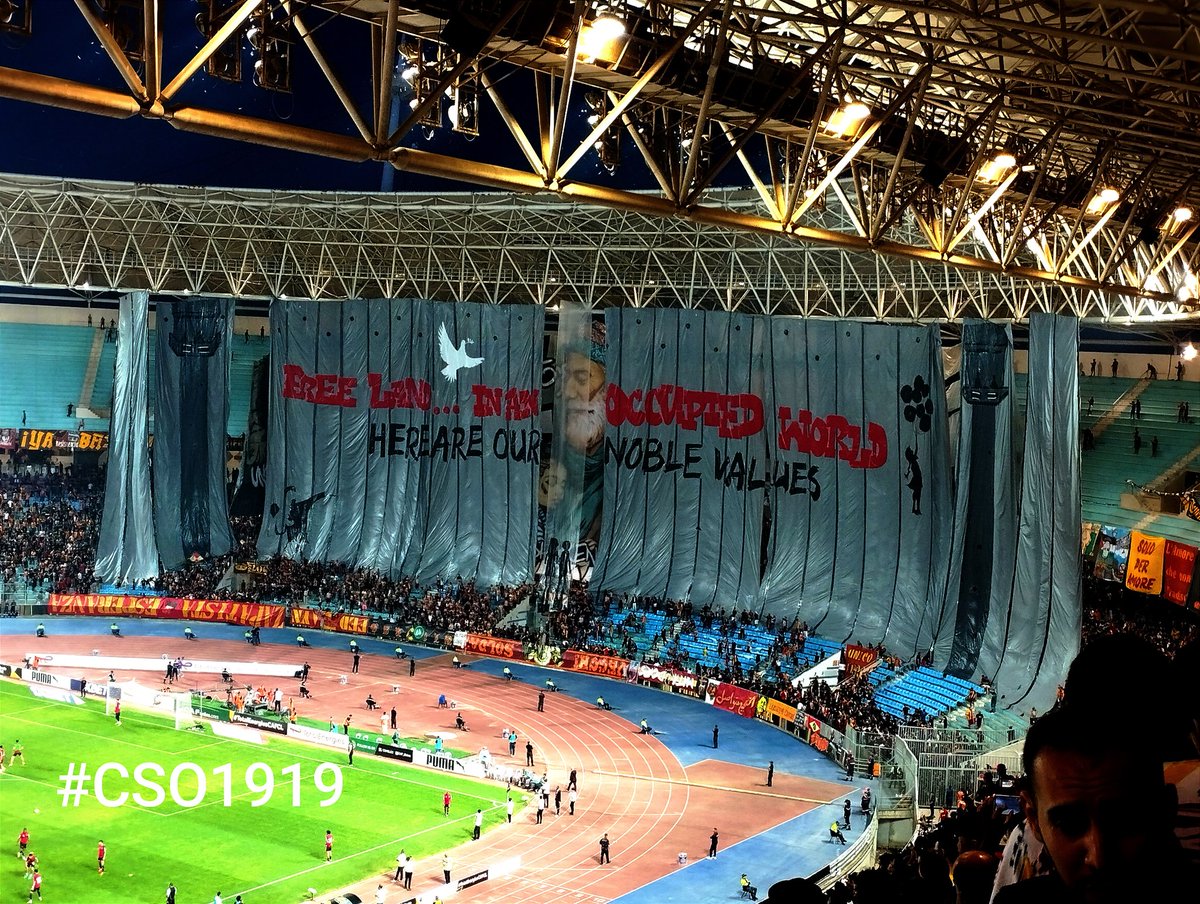 First Tifo ❤️
#ESTASC
#FREEPALESTİNE 
#CSO1919