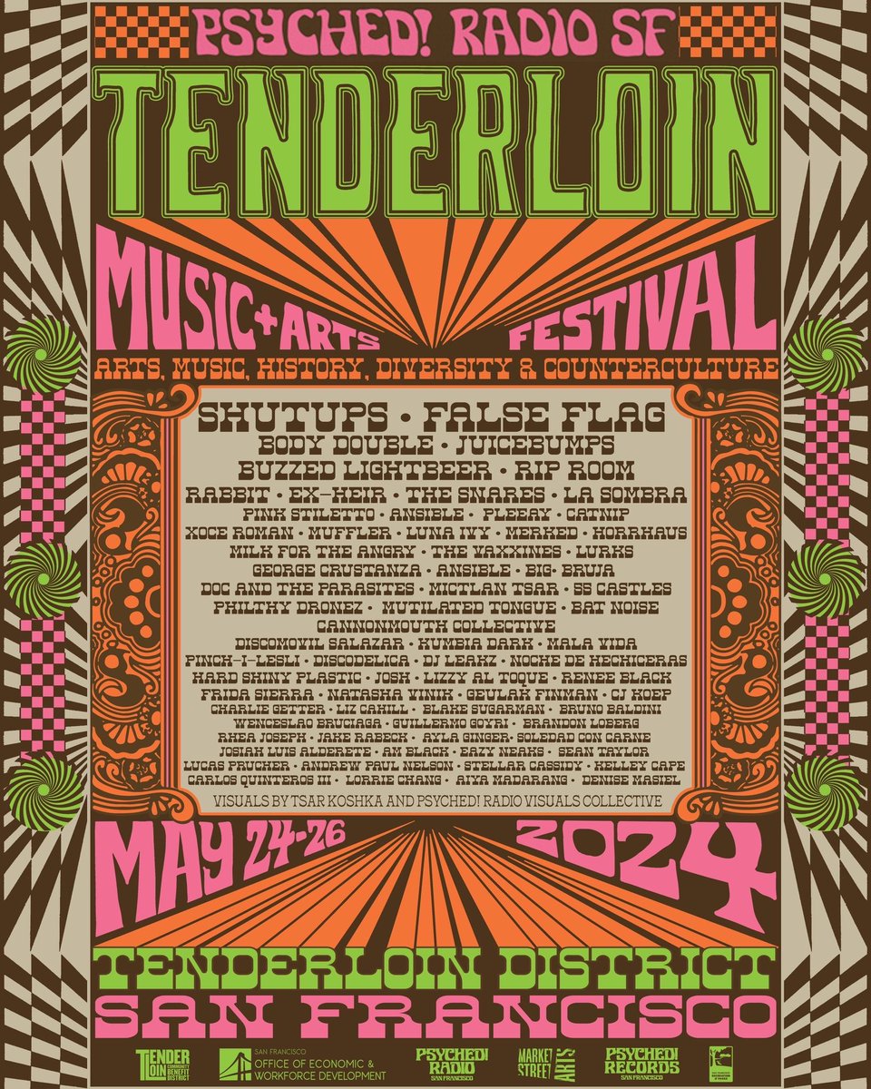 distorsiongay's tweet photo. Si andan por San Francisco del 24 al 26 de mayo no se pueden perder de este festival en el barrio bravo de la Bay Área. Aquí una entrevista con su creador @Goyri  en mi columna de hoy #ElNuevoOrden MILENIO #PsychedRadioSF   
https://t.co/O2rADZNVq6 https://t.co/VnBrsz5nn2
