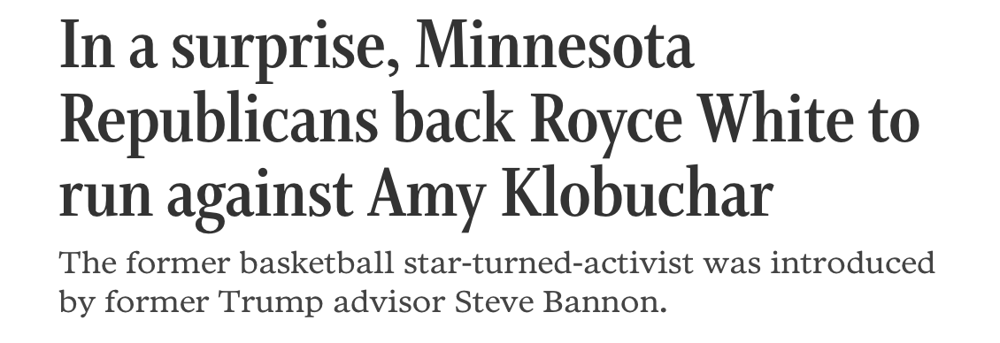 the Minnesota GOP is down real real bad