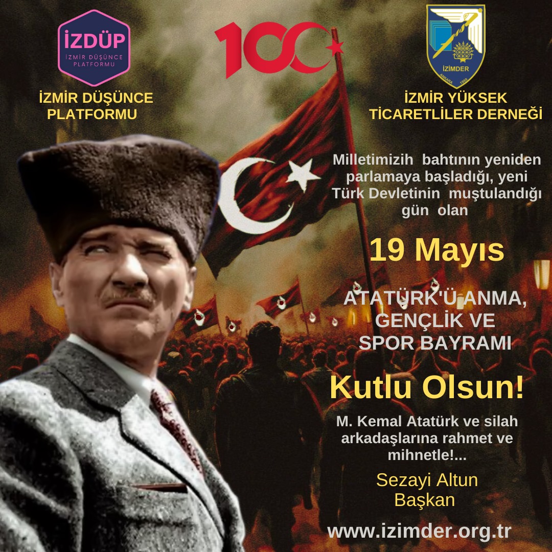19 Mayıs Atatürk'ü Anma Gençlik ve Spor Bayramında Mustafa Kemal Atatürk ve silah arkadaşlarını rahmet ve mihnetle anıyorum. Kutlu olsun.
#TürkMilleti #TürkDünyası #Atatürk #Cumhuriyet #Demokrasi #19Mayıs #GençliğeHitabe #TürkGençliği