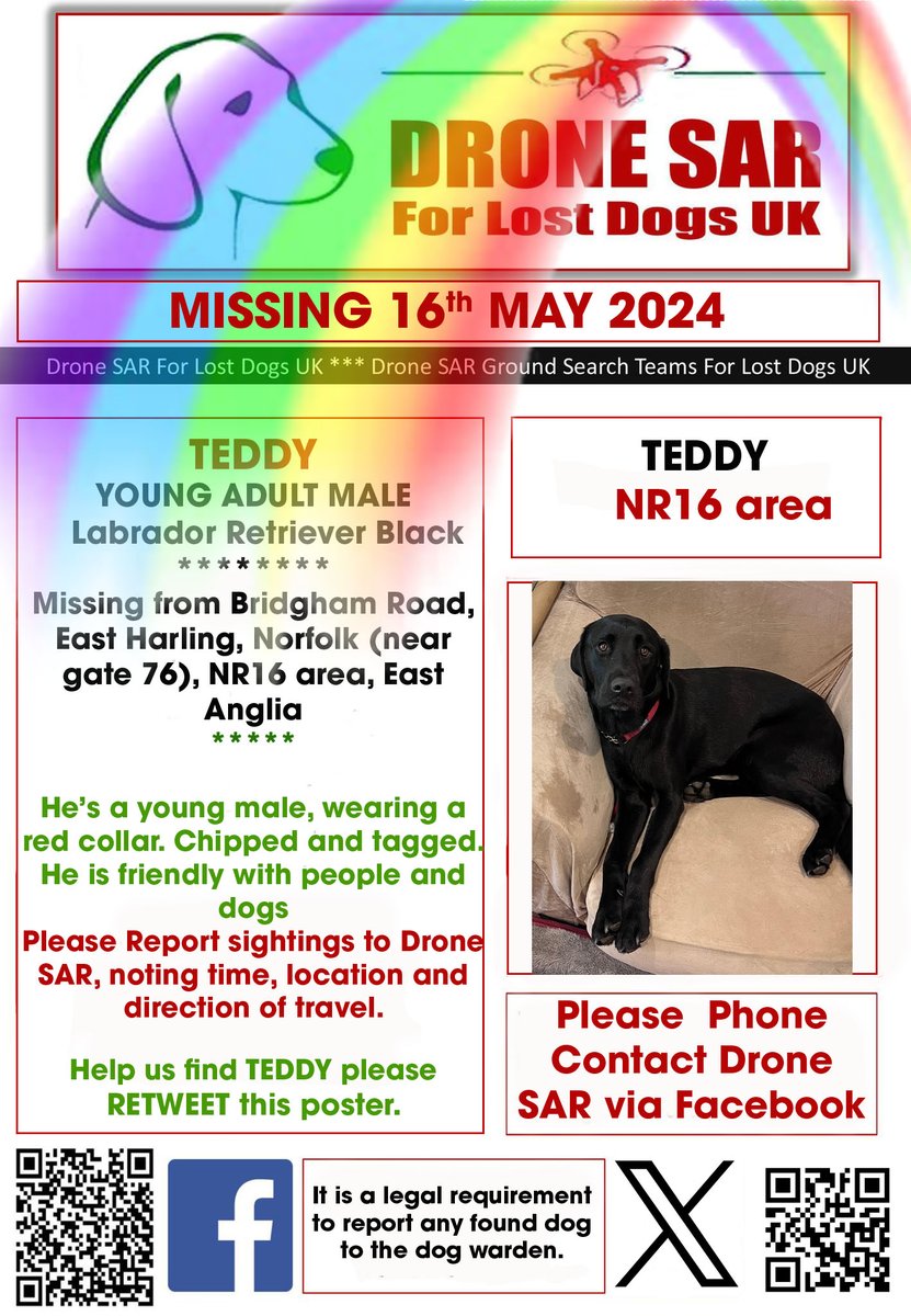 #RIPTEDDY Sadly TEDDY didn't make it back home, our hearts and thoughts go out to his family at this sad time 😢 #RIP #RainbowBridge #DroneSAR
