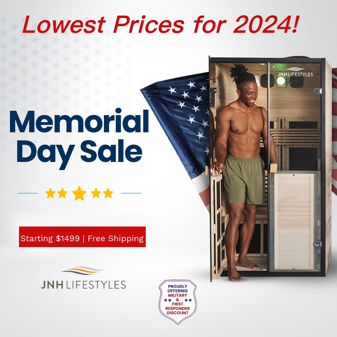 🇺🇸💸🫰🇺🇸 jnhlifestyles.com/sale/ #Infraredsaunasale #infraredtherapy #saunasale #saunaflashsale #irsauna #homesauna #indoorsauna #saunasavings #sweatfromhome #saunaoutlet