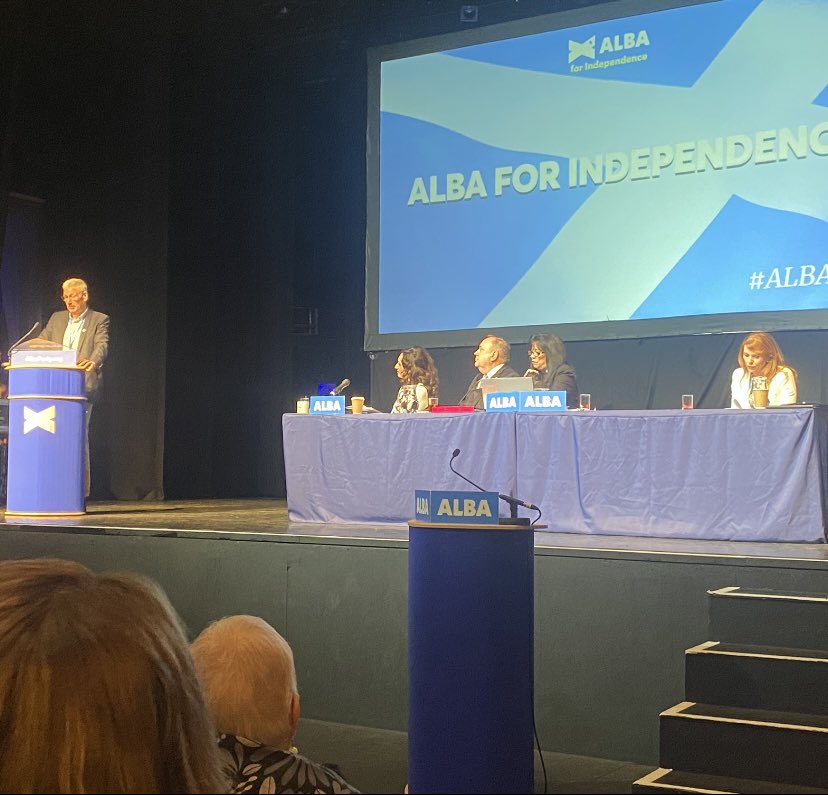 locheeagr's tweet photo. What a day at @AlbaParty campaign conference - our party is enthused and ready for the general election with an excellent and diverse team of candidates. Excellent speeches too from @eastlothianmp @JNHanvey @AshReganALBA and of course @AlexSalmond #ALBA24 #Albaforindependence https://t.co/BRqnXm6AgI