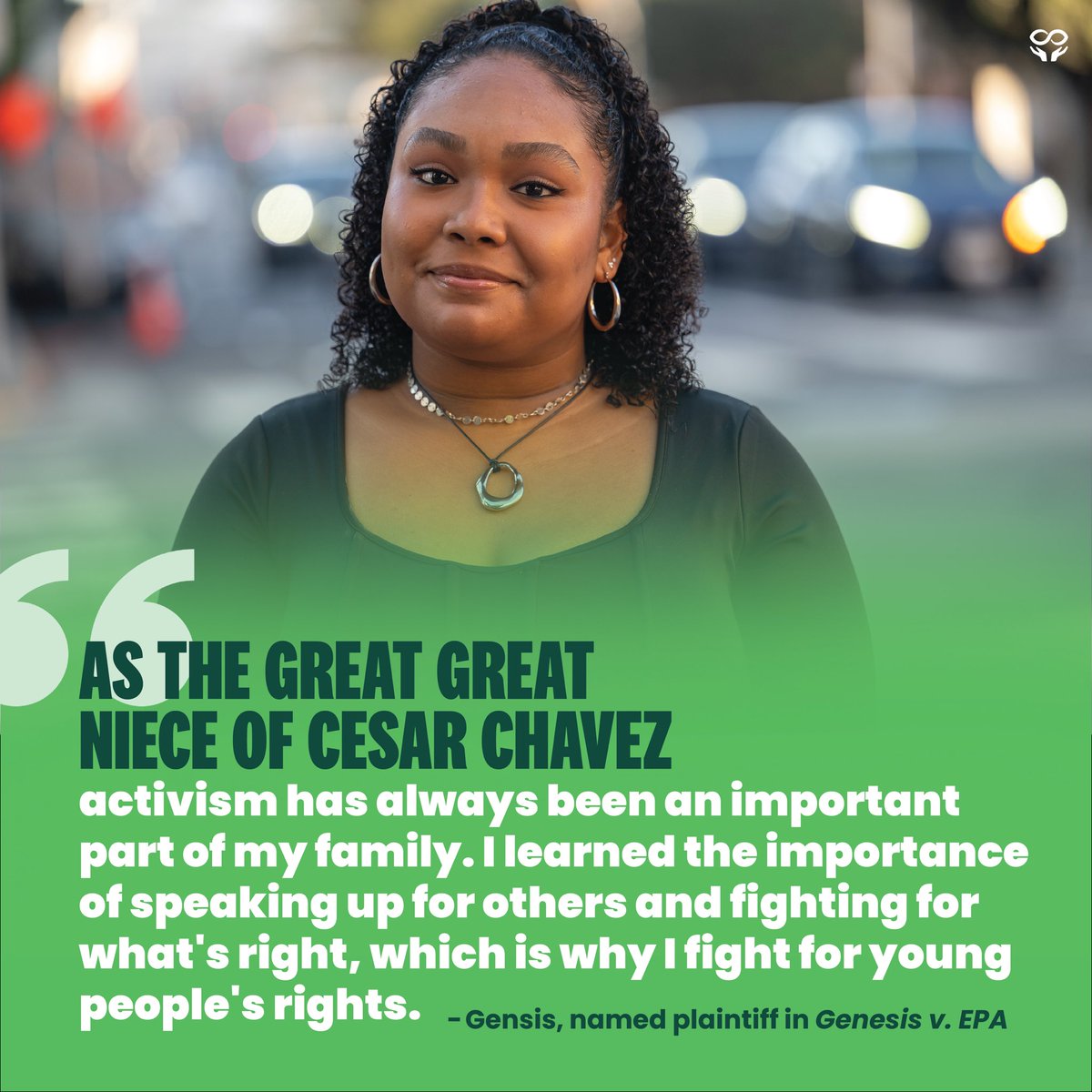 We’re continuing to honor the anniversary of Brown v. Board of Education by sharing the words of youth plaintiff @GenesisButlerV inspired by the civil rights movement and leading the fight to secure children’s rights to a safe climate. #youthvgov