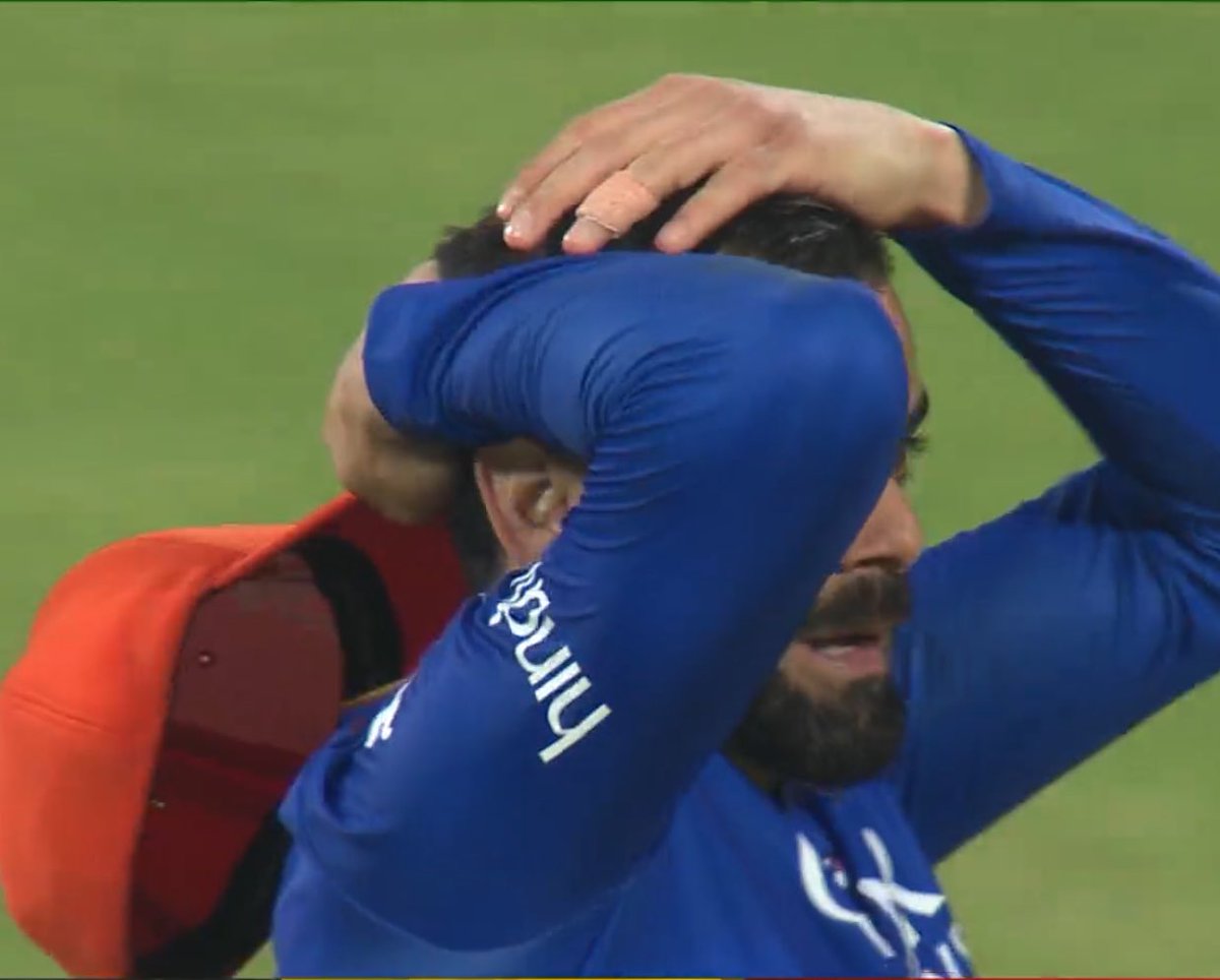 BreatheKohli's tweet photo. He was pumped up throughout the game but got emotional after the win 🥺 https://t.co/jE72MCCNwm