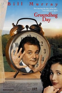Day 4

Groundhog day. 

A romantic drama movie about a weather reporter covering the annual groundhop day who finds out he has been trapped in time loop realizing that he is living a single day repeatedly.

#100daysMoviechallenge