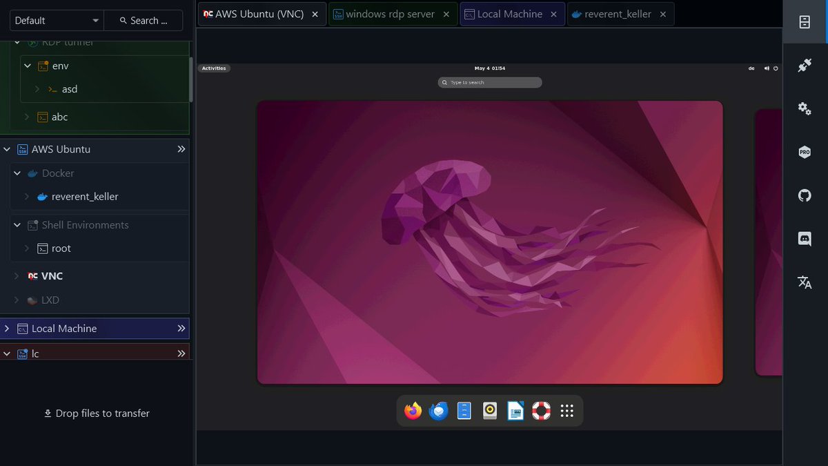 XPipe 9 comes with an integrated VNC client, written in #JavaFX! You can try it out at github.com/xpipe-io/xpipe.
