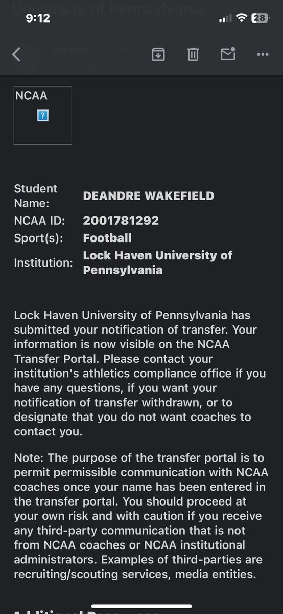 DeAndre Wakefield tweet media