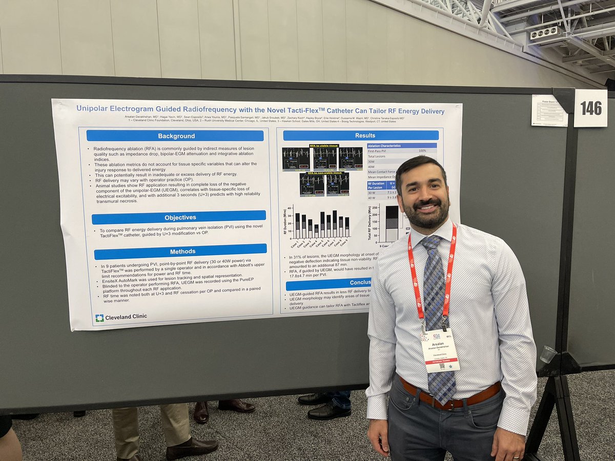 Another proud moment showing optimized TactiFlex PVI workflows by prescribing therapy by real time tissue response. Thank you Dr. Tanaka, @Dr_Santangeli @omwazni and Dr. Derakhshan for partnering on this incredible research. Ablate the posterior wall without concern for