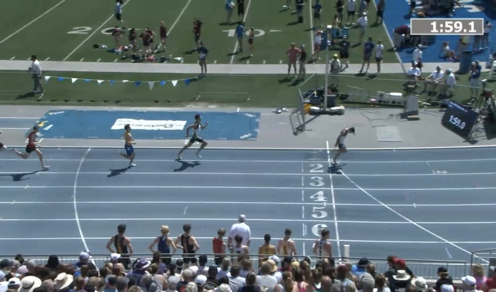 Stalbertsprtfan's tweet photo. Parker Heisterkamp and Luke Wettengel finished 5th &amp; 8th overall today in the 800m (from the slower heat) - congrats!! https://t.co/4YeP9KcS7I