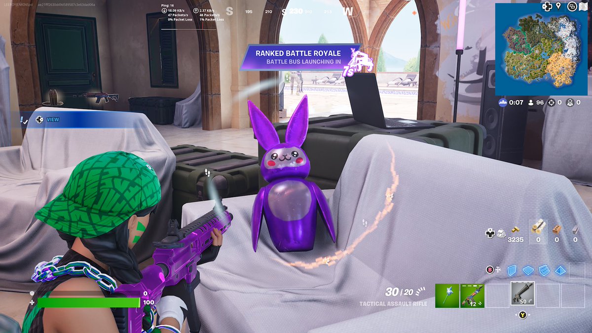 LeeroyJenkinsPD's tweet photo. Is this Bonnie FNAF?  Found in a building in spawn island. https://t.co/eZTFMjl2zA