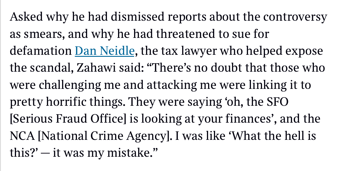 Not surprising that Nadhim Zahawi lied in his interview with @HarryYorke1. More surprising that Zahawi libelled me: