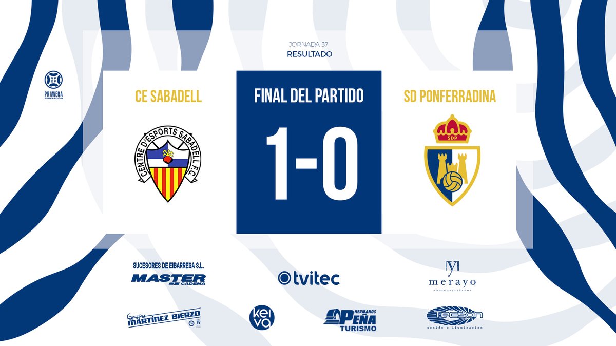 Final del partido. #SabadellPonferradina #SomosDeportiva #WeAreDeportiva