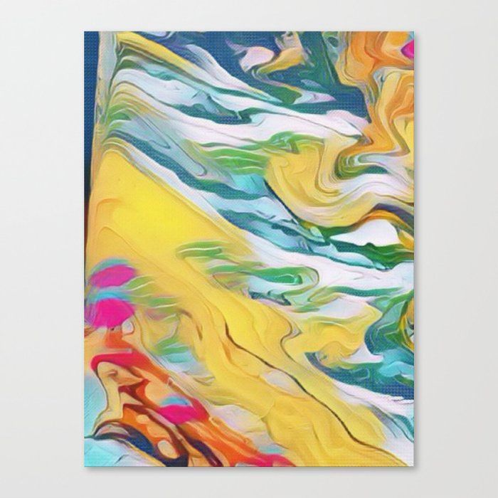 Ethereal Swirls Canvas Print buff.ly/4ao9dJx @society6 #Abstract #abstractart #abstractartist #society6  #Healing #colortherapy #colorenergy #healingart