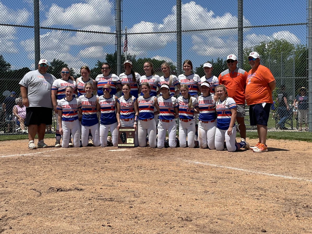 Softball regional champions. The Lady Rockets defeated CORLS 6-4. Hasheider 1-3 2RBI, Borrenpohl 2-3, Obermeier 2-3 2 RBI. Hettenhausen pitched 6 innings for the win. 4 R & 6 K. K. Cragen got the save in relief pitching the final inning. #Owesome #onamission