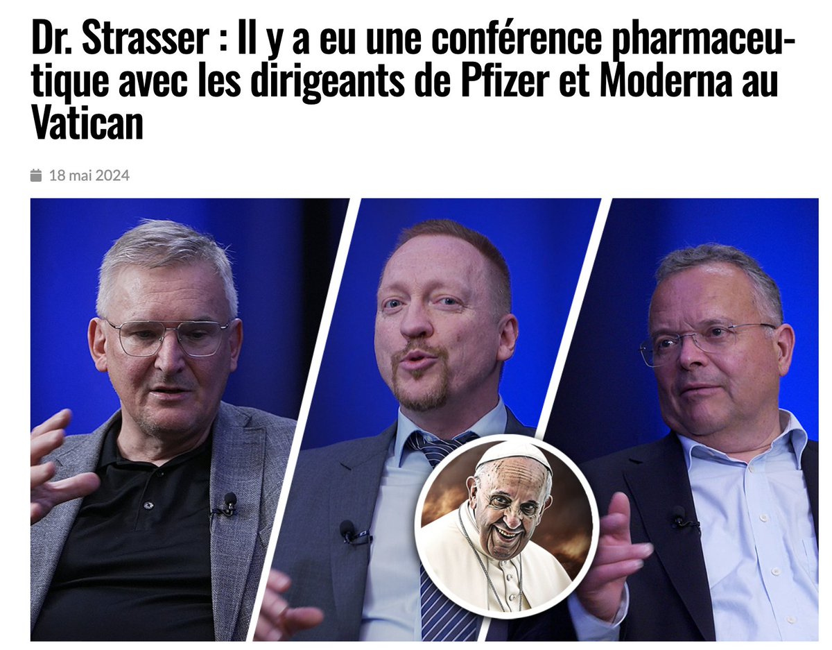 Incroyable révélation. Il y a eu une grande conférence sur la santé au Vatican « Explorer l’esprit, le corps et l’âme », qui a eu lieu du 6 au 8 mai 2021, lors de la grande année de vaccination à l’ARNm, juste avant que l’obligation de vaccination ne soit promulguée un peu