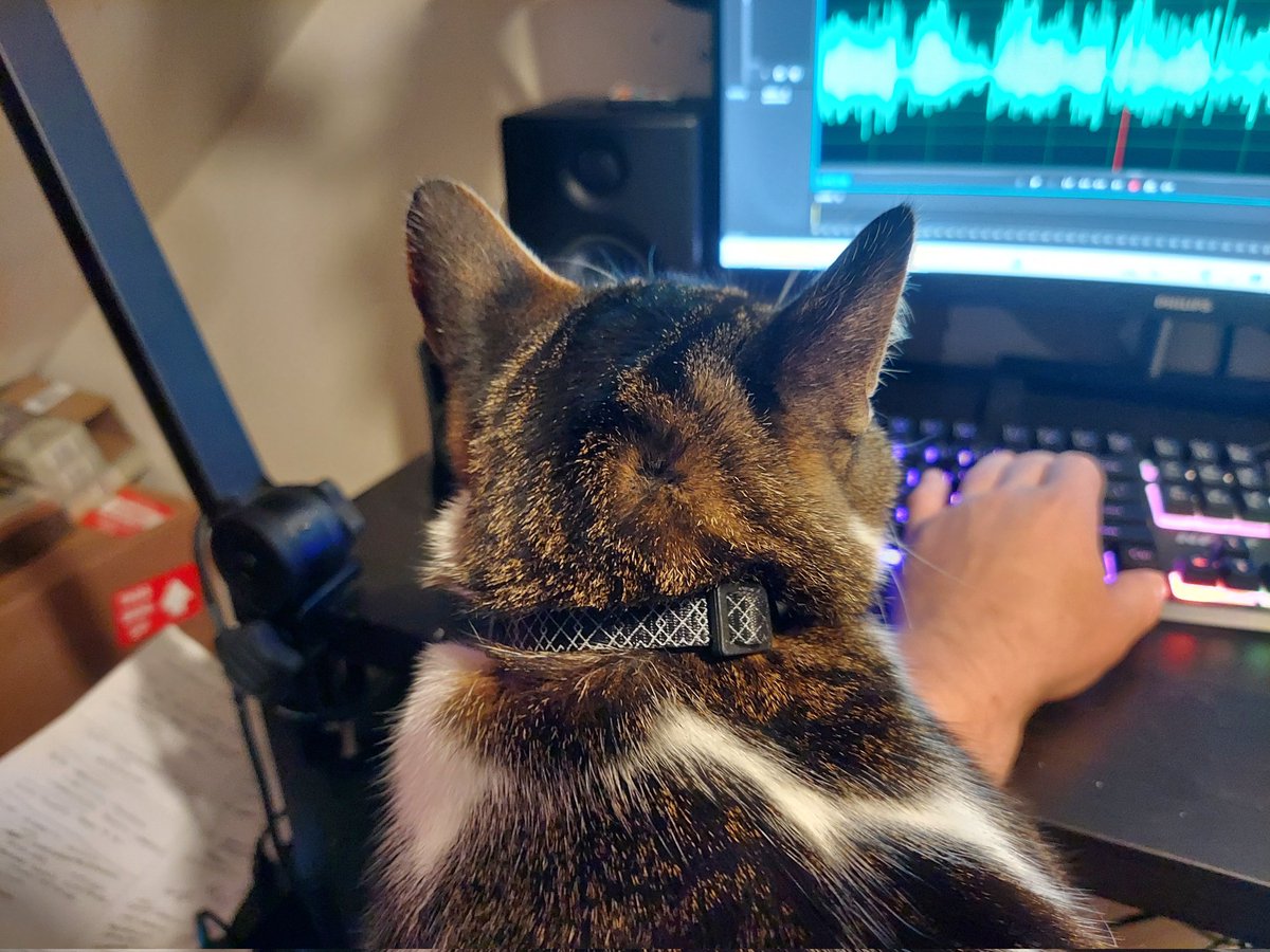 He's helping me edit some interviews