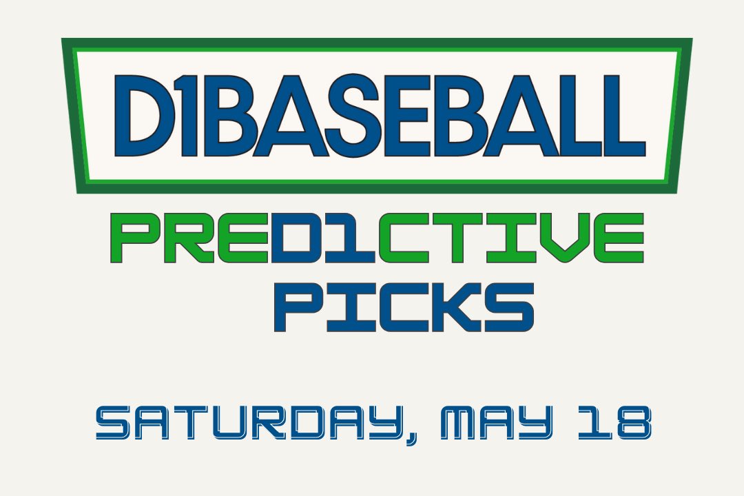 PreD1ctive Picks - Saturday, May 18 The PreD1ctive Picks board is LOADED this Saturday with 14 college baseball picks, including a whopping five three-star picks! 5 ⭐️⭐️⭐️ 9 ⭐️⭐️ 👉 d1ba.se/picks