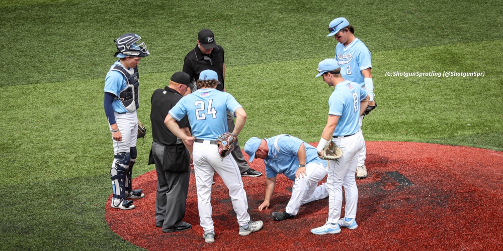 Welp...the #IvyLeagueTournament has been postponed due to a carpet issue. The hole in the mound can't be repaired in a timely fashion, so the tournament will be pushed back. Games 4 and 5 will be played tomorrow with championship game and the 'if necessary' game on Monday.
