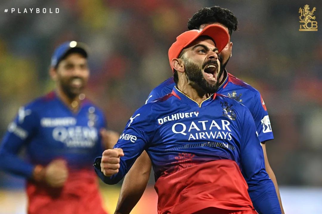 RCB was written off. RCB Qualified. 
#Viratkohli showed how even if one man keeps going the energy rubs on to others and even impossible can be achieved. 
This man constantly kept his faith and performed.
#RCBvsCSK
