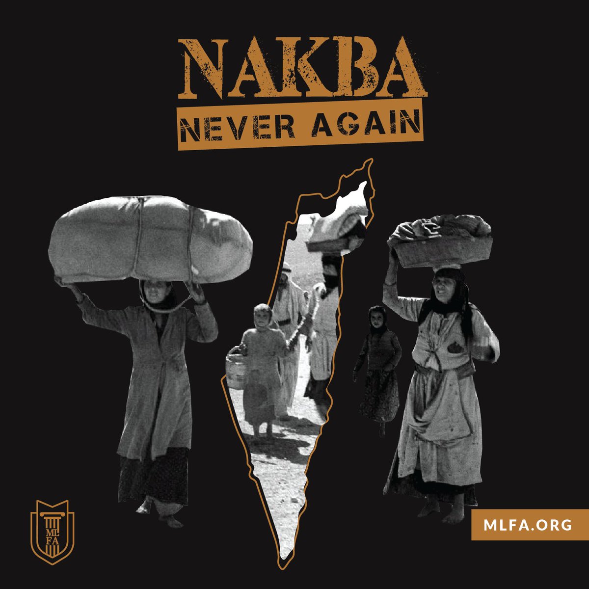 MLFA's tweet photo. The genocide in Gaza should make all of us worry of the consequences of unchecked injustice. MLFA is dedicated to standing with the oppressed, advocating for their rights and working to create a more just and equitable world. 

#JusticeForAll #NakbaNeverAgain #MLFA https://t.co/7FDkGdj8nU