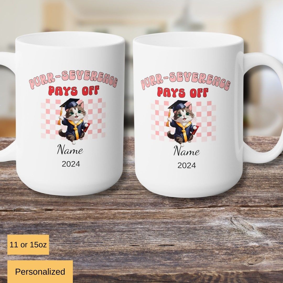 Cat lovers will appreciate this funny #Personalized Coffee Mug gift for #graduation2024 buff.ly/44n98og designed by @linorstore via @Etsy shopsmall #EJWTT
