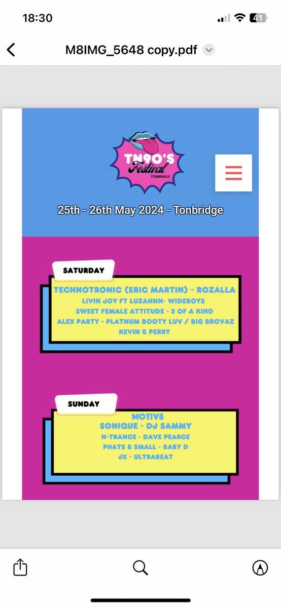 See Motiv8 live next Sunday 26 May at the TN90s Festival, Tonbridge, Kent. Tickets here tn90s.com/tickets See you there! 
#90smusic #MusicFestivals #dancemusic #edm #Tonbridge #Kent