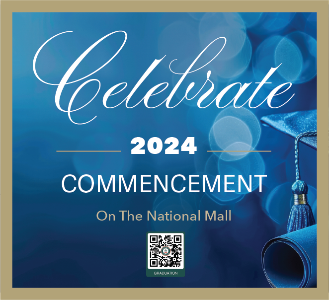 It's almost time! Conveniently reserve commencement parking ahead with our qr code or at ecolonial. #gwcommencement #gwuniversity #gwu #colonialparking