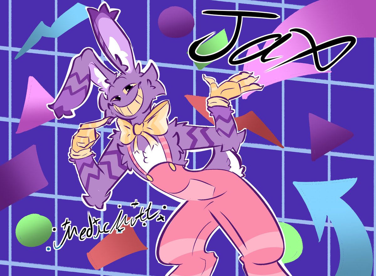 MedicMuttt's tweet image. A fluffy personal Jax design 
#tadc #TADCEpisode2 #jax #jaxtadc #tadcjax