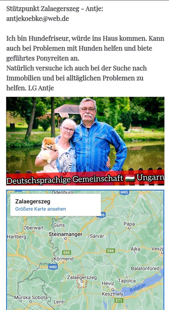Ich heisse Antje und den neuen Stützpunkt Zalaegerszeg herzlich willkommen bei der Deutschsprachigen Gemeinschaft 🇭🇺 Ungarn! 👌🏻💙 ignazbearth.com/deutschsprachi…