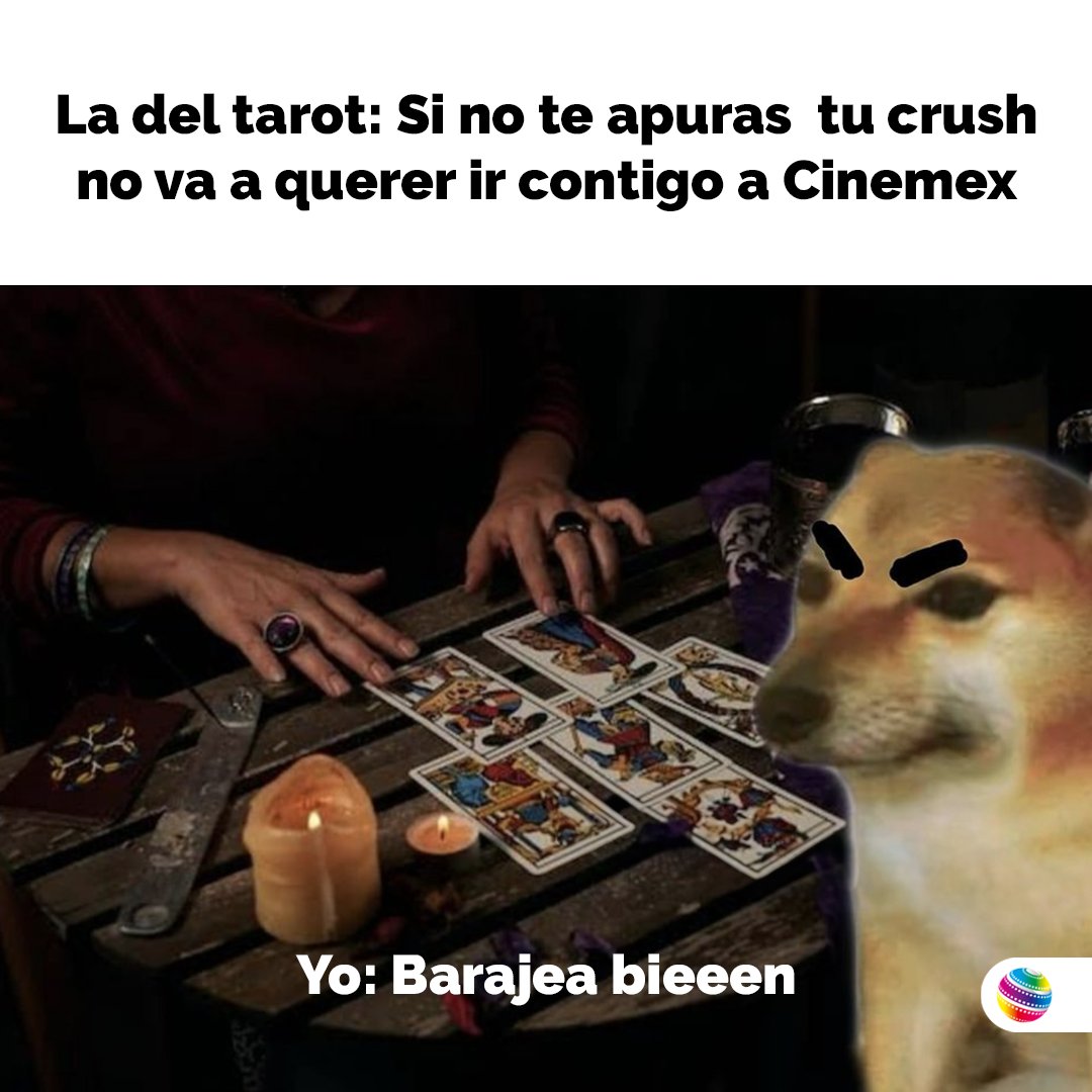 No pares de barajear hasta que salga lo que quiero... por favor.
El #TarotDeLaMuerte es una peli terrorífica que no te puedes perder en Cinemex: bit.ly/TAROT-CMX