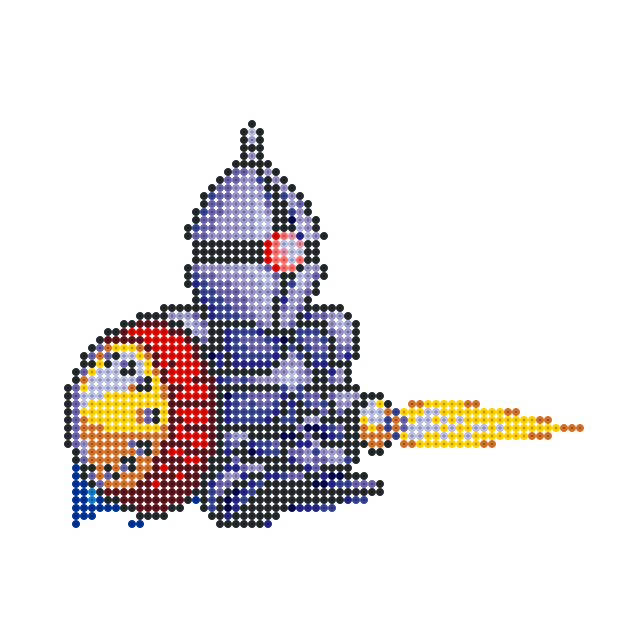 ironbeads_jp's tweet photo. 【スーパーファミコン】SD機動戦士ガンダム V作戦始動
#ギャン
使用しているビーズの詳細はこちら
https://t.co/ywvgohNdsw
#アイロンビーズ
#ミニフューズビーズ
#SFC
#MS15
#1992年
#ジオン軍
#エンジェル https://t.co/FuAlou1a87
