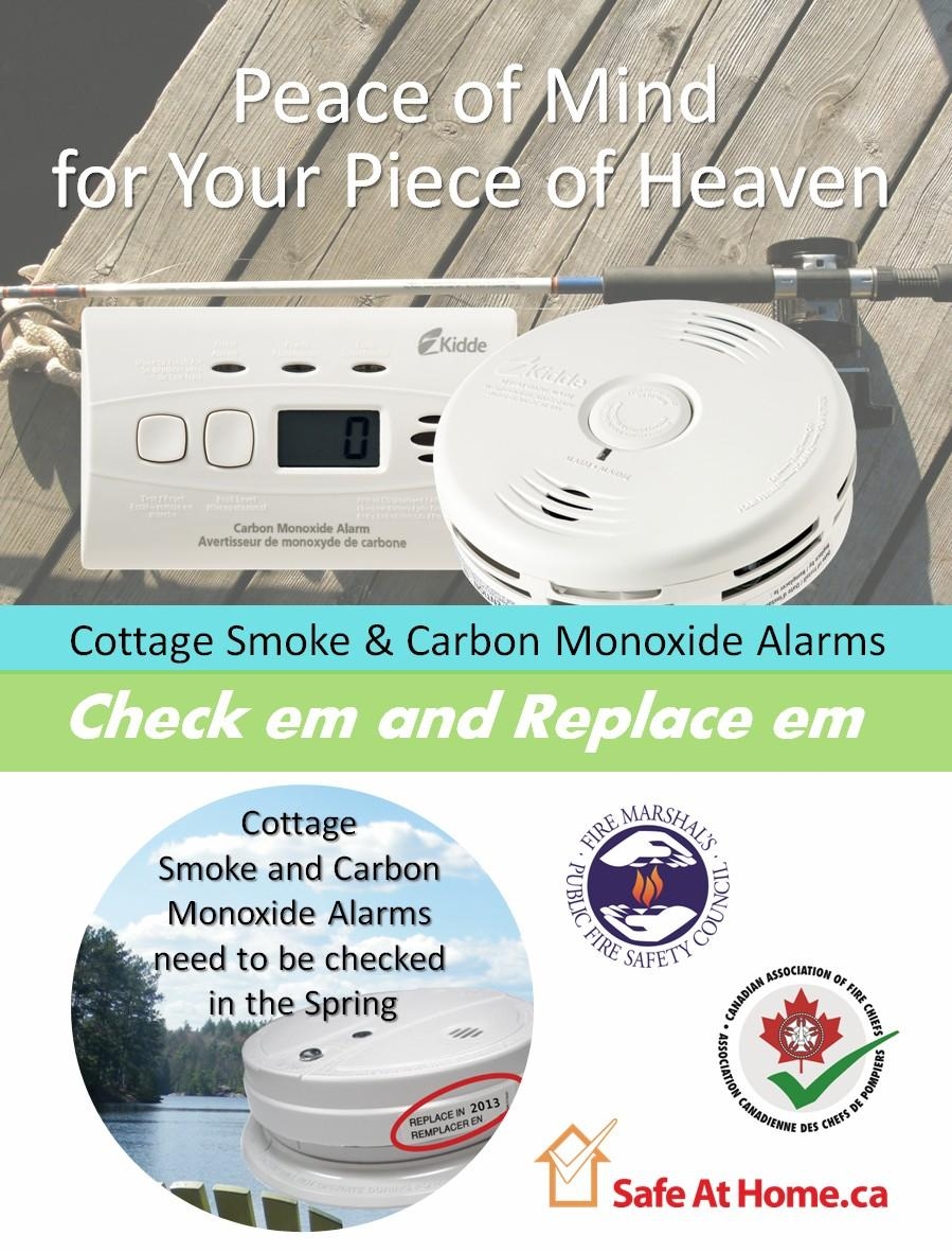 🏡 Heading to the cottage for the first time this year? Don't forget to test your smoke & carbon monoxide alarms and change batteries before your head hits the pillow tonight! #SafetyFirst #CottageLife