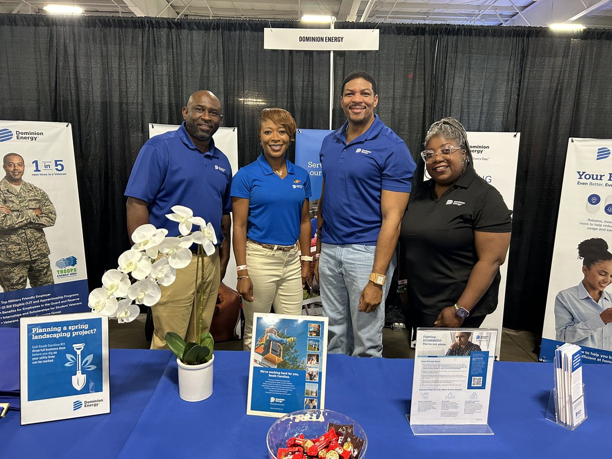 Come out and learn about Dominion Energy’s energy conservation programs, customer assistance, career opportunities and more! We’ll be here until 5 p.m. #BlackExpo