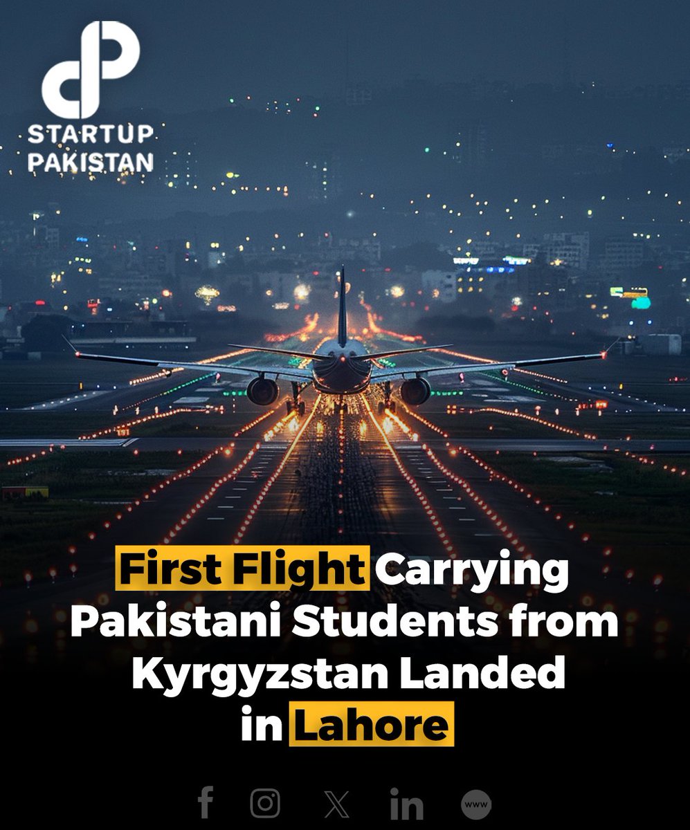 The first special flight carrying Pakistani students from Kyrgyzstan successfully landed at Allama Iqbal International Airport in Lahore.

#Pakistan #Kyrgyzstan #Flight #Lahore #Pakistanistudents