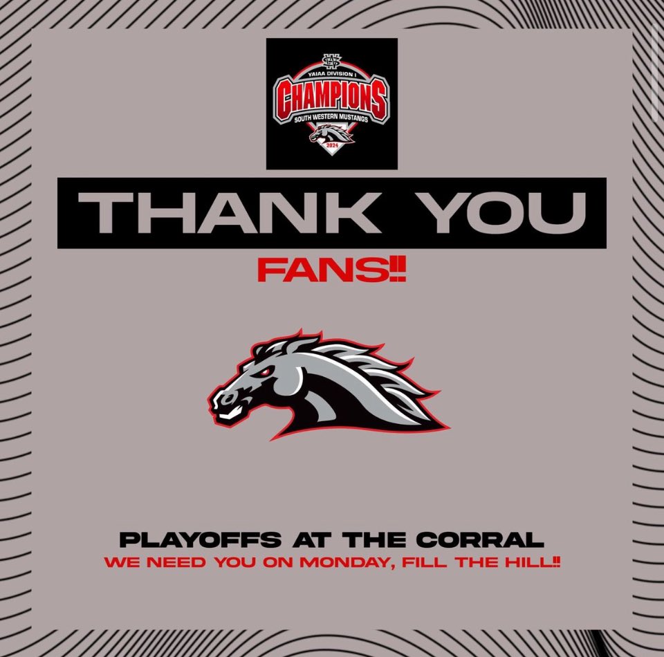 SW_Baseball's tweet image. You were awesome yesterday as the Corral was LOUD!!

Monday is for a trip to the state playoffs and the district semi’s!! 

Come FILL THE HILL and help the boys get another W!!
@swhsmustangs @sw_varsityclub @SWSDMustangs 

Tickets are on sale now:
piaad3.hometownticketing.com/embed/all