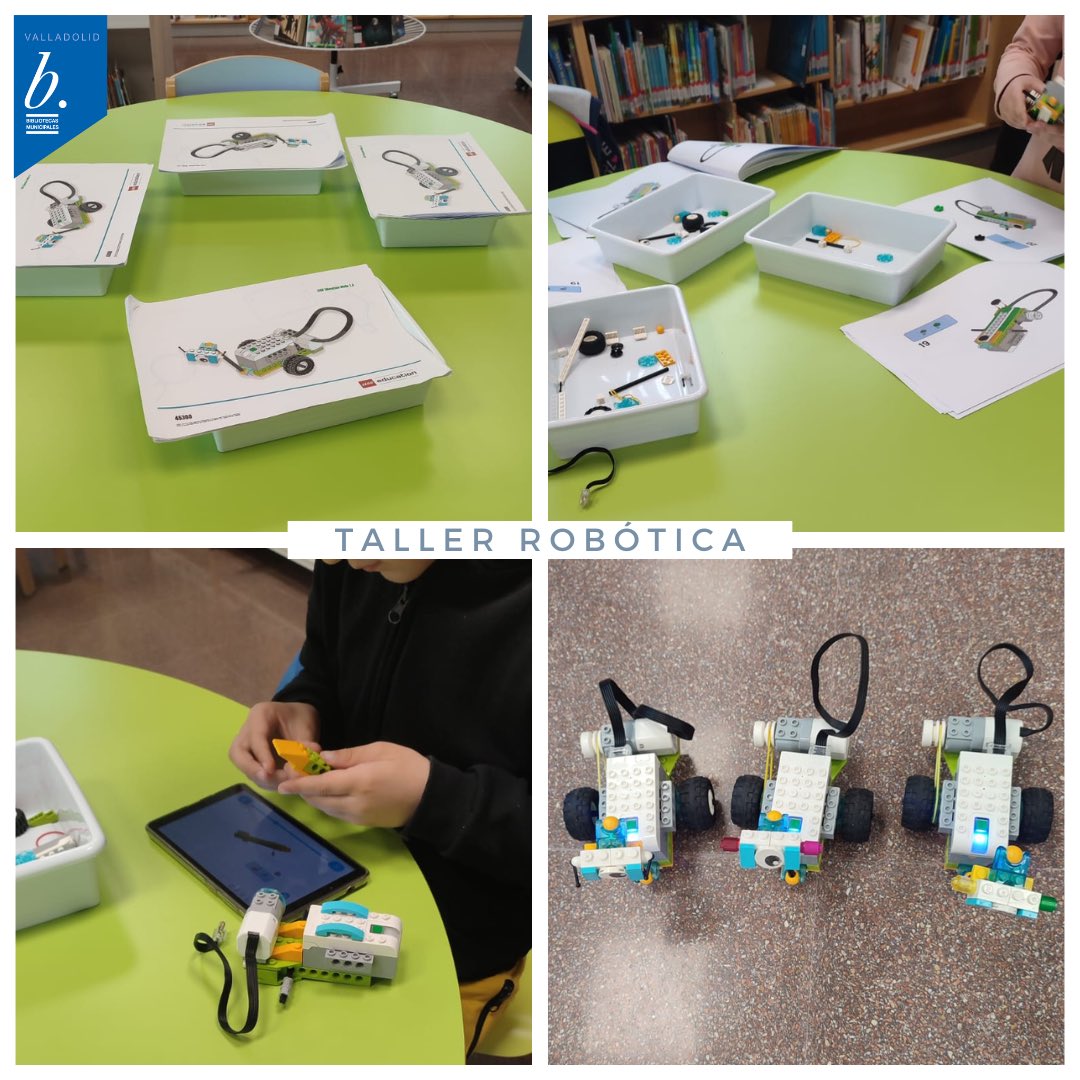 ¡Los talleres de #robótica están siendo un éxito! En #BibliotecaLaVictoriaVLL y #PLOveruelaVLL han disfrutado de esta actividad y el resultado les ha encantado.
Si te has quedado con ganas de participar, todavía estás a tiempo.

ℹ️ Información e inscrpciones en cada #biblioteca.