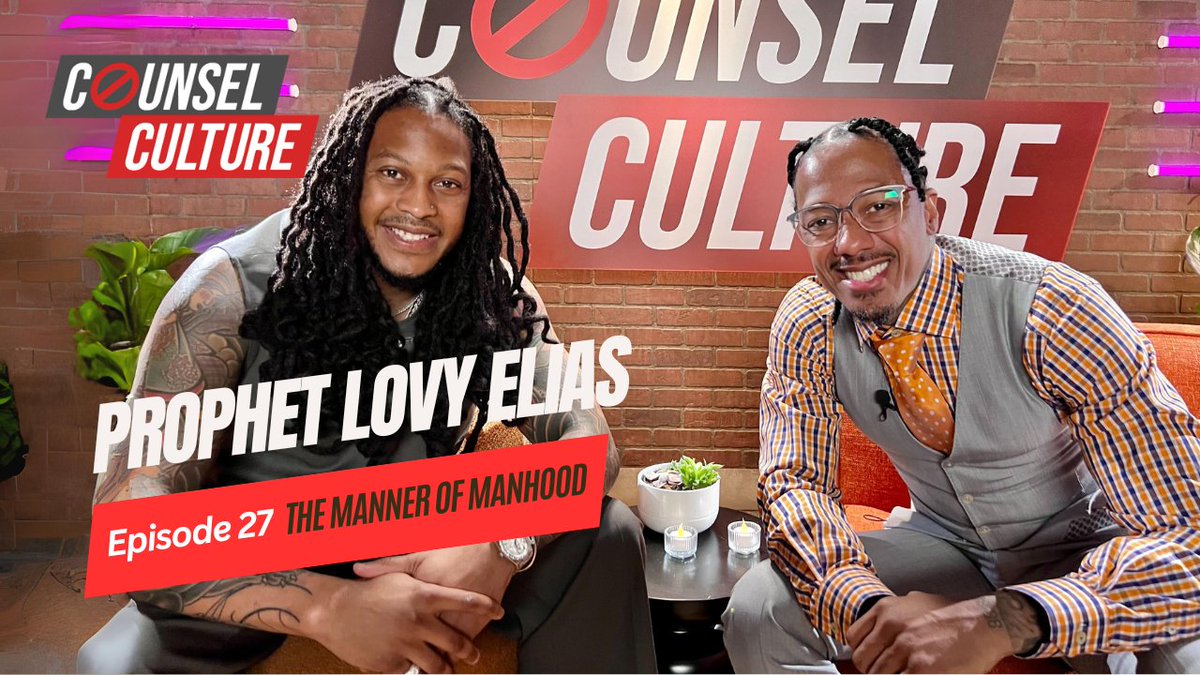 #CounselCulture Episode 27: “The Manner Of Manhood” with 
@prophetlovy is streaming right now on all podcast platforms & YouTube! @counselculture_

Watch & Subscribe: youtube.com/watch?v=kYzJVl…